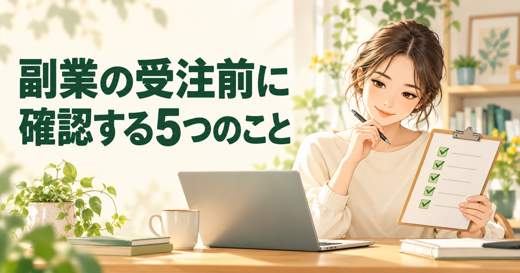 副業の受注前に確認すること5つ｜依頼内容のズレを防ぐ文例付き